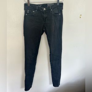NWOT AG Adriano Goldschmied Super Skinny Black Jeans size 26